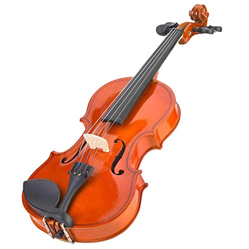 Conjunto de violino acústico Bnineteenteam Basswood com violino natural feito à mão e caixa rígida c