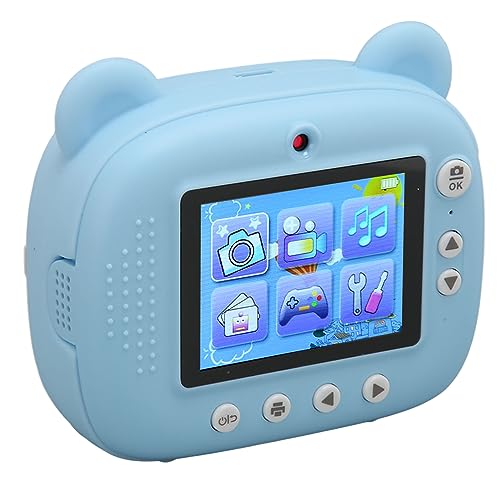 Câmera instantânea 2,4 polegadas IPS tela dupla de 24 MP, carregamento USB, gravação de vídeo, câmer