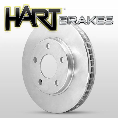 Hart Brakes Front Rear Brakes and Rotors Kit |Front Rear Brake Pads| Brake Rotors and Pads| Ceramic Brake Pads and Rotors - RBBC.44097.02