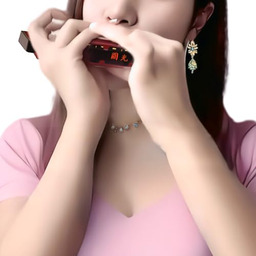 Ycxyq YCXYQUS0024 Red - 24 Holes Tremolo Harmonica Polyphony Diatonic C Key 24 Hole Profession Harmonica Beginners Kids Aldults Tremolo Harmonica thumb #6