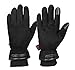 Guantes de esquí, Pantalla táctil Masculina y Femenina, los puños de Hilo para Motocicleta al Aire Libre Mantienen la Pantalla táctil cálida Dentro de Impermeable/Negro-S