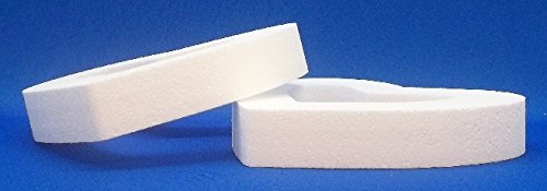 2 PC EPS Styrofoam Open Hearts 12