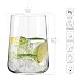 Krosno Infinity Drinking Glasses Set of 6 – 16.6 oz Water Juice Glasses, Modern Tapered Tumblers, Lead-Free Glassware, Clear Everyday Drinkware, Dishwasher Safe, Made in Europe