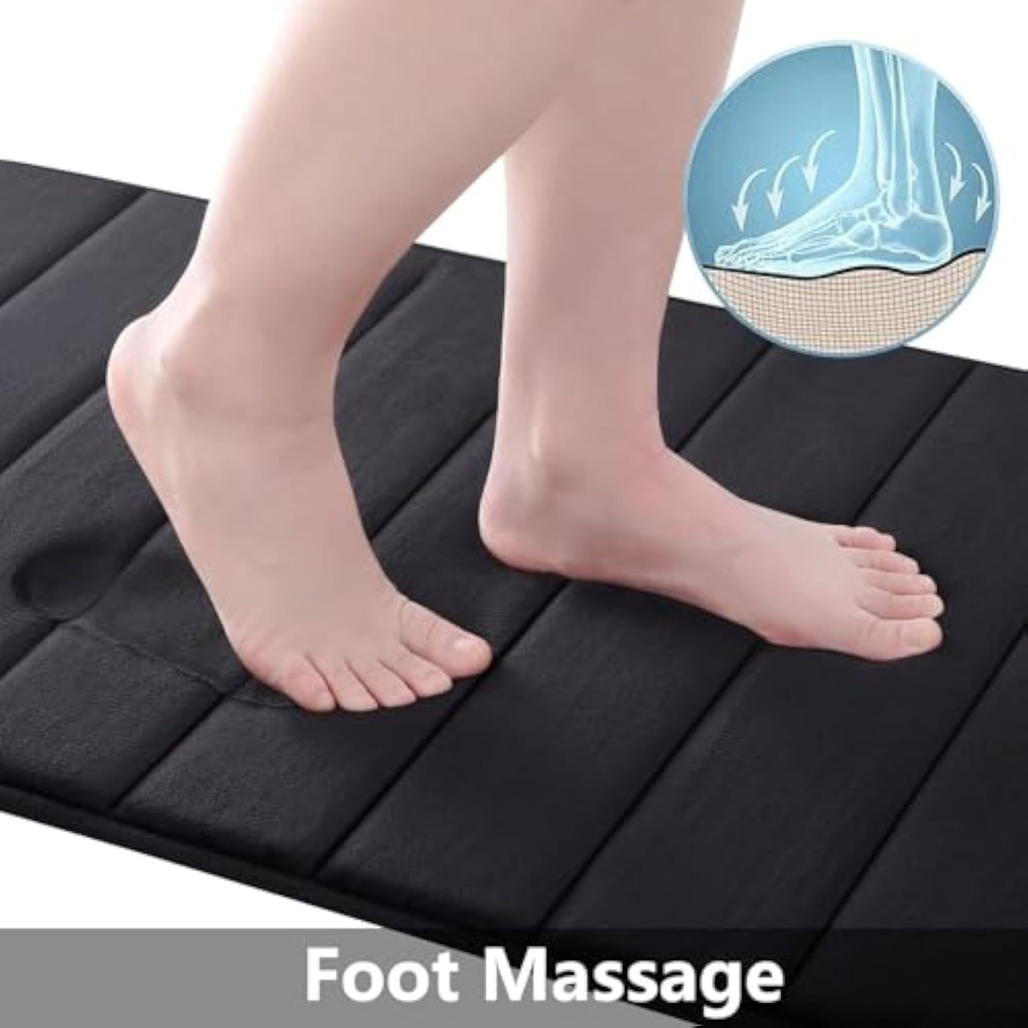 Luxury Flannel Velvety Bath Mat Set, Non-Slip