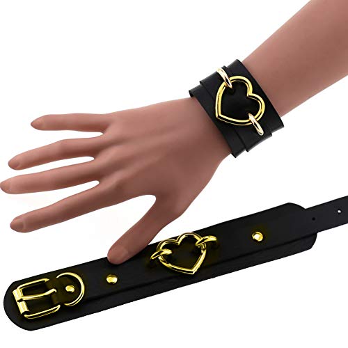 Preisvergleich Produktbild SunYueY Infinite-Armband, Punk, Herz-Ring, Doppellagiges Kunstleder-Armband, Schmuck, Geschenk, Perfekter Party-Geschenk saphirblau