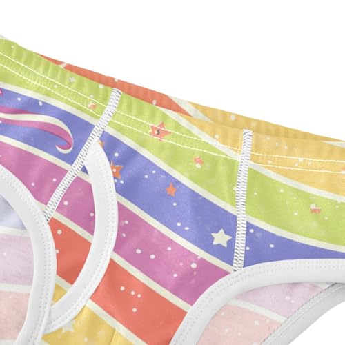 KLL Lgbt Glitter Rainbow Pride Flag Toddler Boy Cotton Briefs Underwear Breathable Undies4