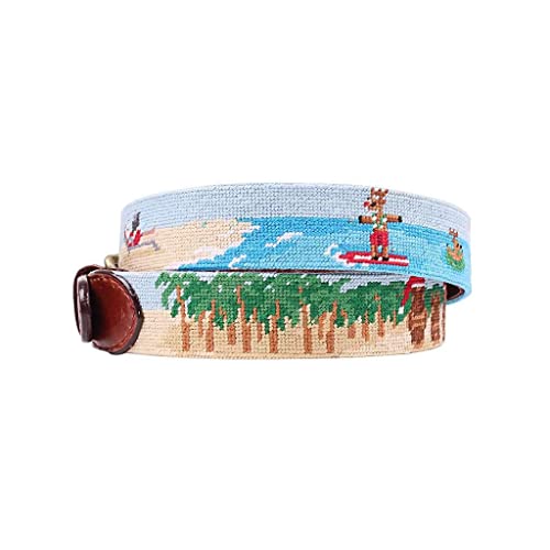 Tropical Christmas Needlepoint Belt by Smathers & Branson2