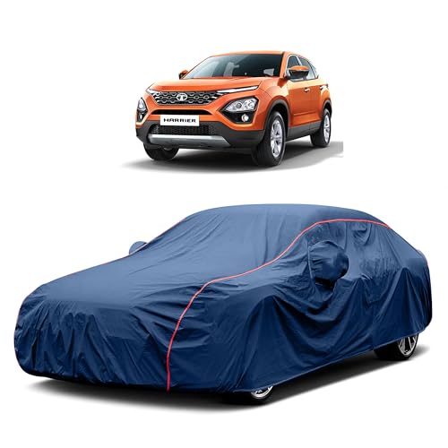 Image of Heavy-Duty Car Cover for Compatible with Tata Harrier (2019 to 2025 All Models) Deluxe Car Protection Cover ? Waterproof & UV-Resistant All-Season Exterior Protection