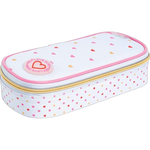 Tilibra - Estojo Mini Box Coração Metalizado Azul