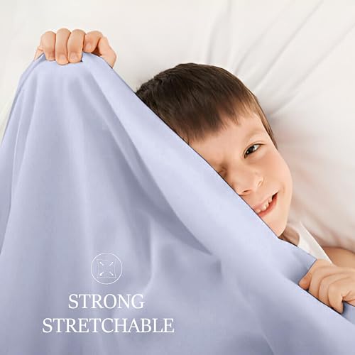 Image of Sensory Bed Sheet for Deep Pressure Therapy - Spandex Bed Sheet - Sensory Compression Blanket for ADHD, Autism - Breathable & Hypoallergenic, Grey, Queen Size