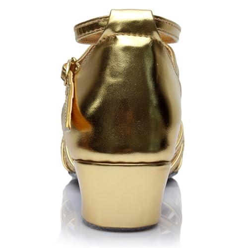 Mules à talons pour femmes en cuir or : design d'exception - 4