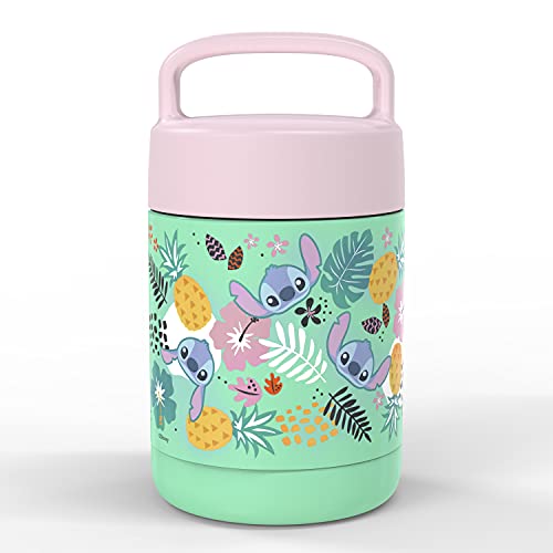 Zak Designs Kids' Vacuum Insulated Stainless Steel Food Jar With Carry Handle, Thermal Container For Travel Meals And Lunch On The Go, 12 Oz, Lilo And Stitch #TOP7