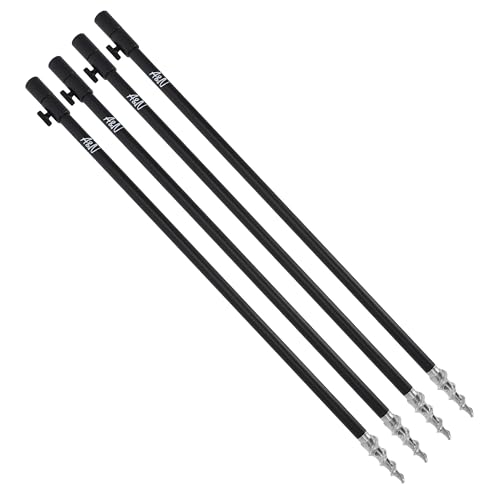 Support de canne à pêche en aluminium A&N réglable 30-120cm lot de 4