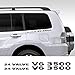 JIERS Per Mitsubishi Pajero Delica Shogun Montero L200 L300 V20, Adesivi per Auto Adesivi per Auto Decorazioni per carrozzeria
