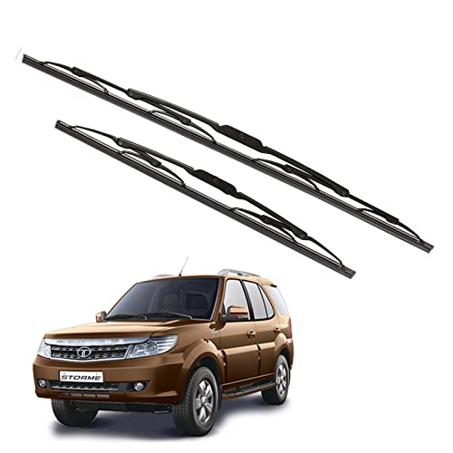 Image of Kylo Windshield Wiper for Safari Storme /Conventional and Traditional Metal Type Windshield Water Repellency Scratch Proof Wiper Blades Suitable for Safari Storme(Driver Side 24 inch, Passenger Side 20 inch)
