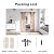 FREDBECK 36 x 84 Inch (Double 18x84 Inch Doors) Barn Doors with 6.6FT Barn Door Hardware Kit and Handle Included K Shape Solid Spruce Wood Panel Need to Assembly