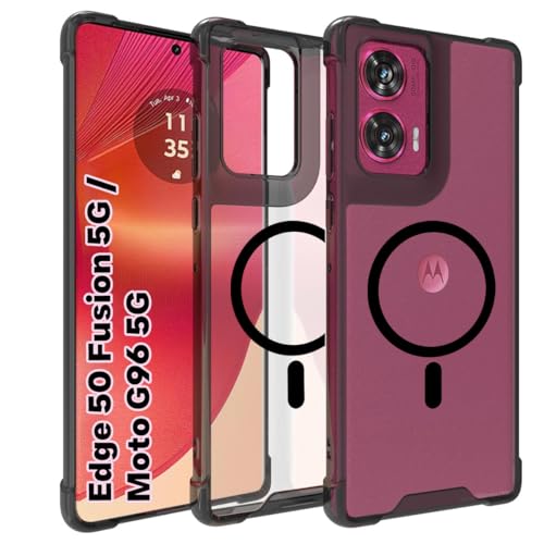 RIGGEAR Shockproof Clear Hybrid Airbag Armor Magnetic Back Cover ...