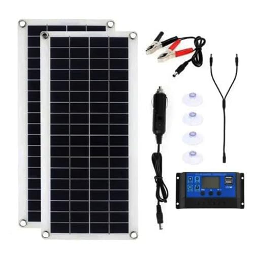 Zestaw solarnego systemu zasilania 1000 W, panel słoneczny 12 V z kontrolerem 100 A, do domu, kampera, przyczepy kempingowej i kempingu