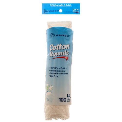 Wholesale COSMETIC PADS 100CT ROUND #CLARISSE