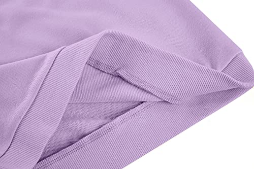 Apbondy Girls Hollow Ruffle Shoulder Long Puff Sleeve Sweatshirt Casual Kids Crewneck Cute Shirts Pullover Tops Purple L #TOP6