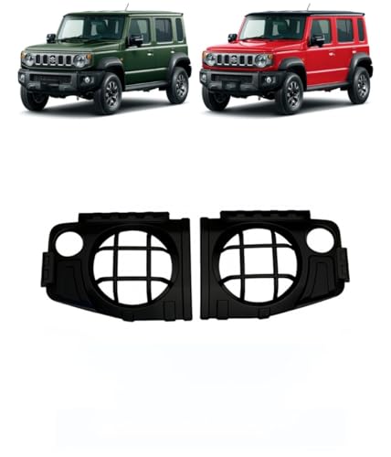 【Image Cool 】スズキ に適用 ジムニー JB64W ジムニーシエラ JB74W ~フロントヘッドライトカバー ヘッドライトガード装飾 ウインカーライトランププロテクター ヘッドライトプロテクション 外装 カスタム パーツ For jimny 専