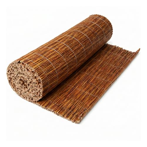 FORYOURPROTECTION Weidenmatte Weidenzaun Sichtschutz Windschutz 120 x 600 cm Weidenzaunmatte für Garten, Balkon und Terrasse