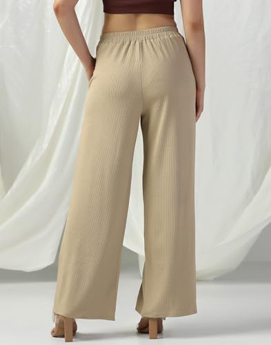 Image of Selvia Women's Lycra Straight Korean Style Trouser, Regular Fit Casual Pants