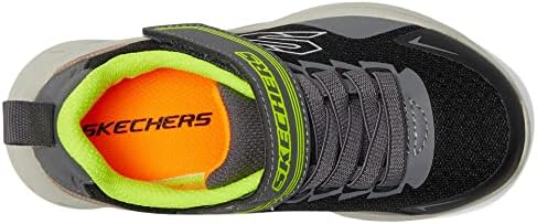 Skechers Kids Boy's Microspec Max-Ravork Sneaker, Charcoal/Black, 12 Little Kid | Image 1