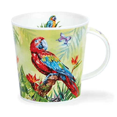 Dunoon Cairngorm 0.48L Mug Tropical Birds Amazonia (Macaw), Multicolor
