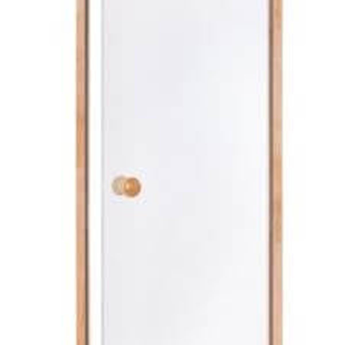 Porte de Sauna en Verre sécurite 8 mm Cadre en pin 60 x 190 Transparente