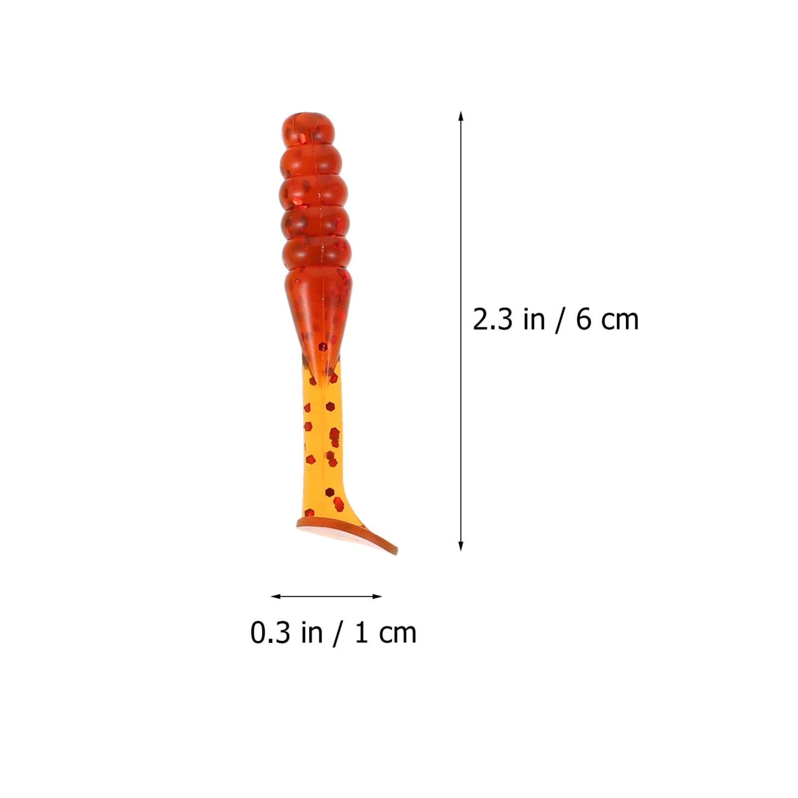 Kisangel Simulation Weicher Köder Hechtköder Gummifische Forellenköder Fischköder-Set Angeln Zubehör Garage Doppelt Simulation Von Fischködern Mini-simulationsköder PVC