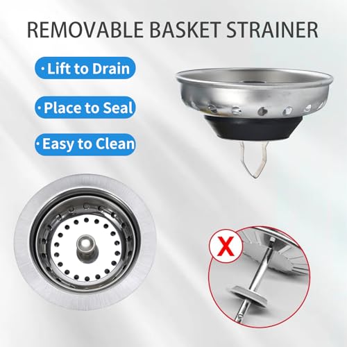 Colador para desagüe de fregadero de acero inoxidable 3.5 pulg miniatura 4