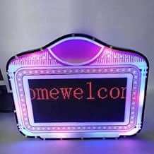 Bottle Girl Signs for Club, LED Letter Bottle Presenter, APP Programmable Scroll Play RGB Color Display Screen, Remote Control, for Wedding, Birthday Parties, Club VIP Services