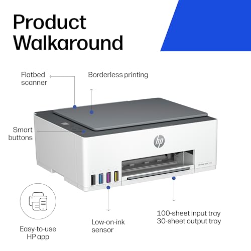 HP Smart Tank 5105 All in One Printer | Perfect for Home | Colour | Wireless | Print, Scan, Copy | Refillable, Includes up to 3 Years of Ink | Smart Buttons | Easy Setup | Reliable Wi-Fi - Image 5
