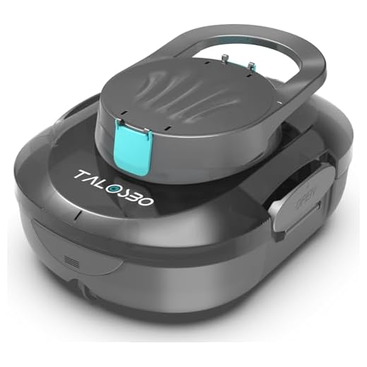 TALOSBO (2026 Upgrade) S1PRO Poolroboter, 120 Min Automatische Reinigung, Dual Motoren Poolreiniger Selbsteinparkfunktion mit 2,5H Ladezeit Poolsauger Akku für Flache Böden Pools bis 100 m²