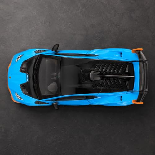 Image of Wizplex CCA Lamborghini Huracan STO 1:64 Officially Licensed Premium Die Cast Metal Car in Acrylic Display Case - Openable Doors, Collectible Supercar Showpiece for Collectors & Kids 3+