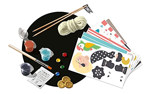 Ravensburger EcoCreate 18130 - Pirates - DIY Bastelset für Kinder ab 6 Jahren, Blau – Bild 5