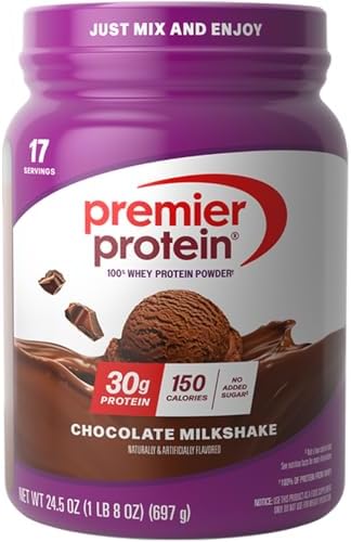 Premier Protein Powder, Chocolate Milkshake, 30g Protein, No Adde...