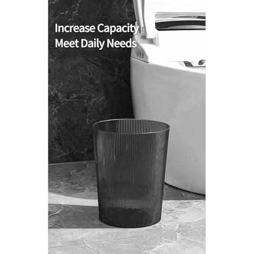Caneca de basura transparente plástico 2 galones pack 4 miniatura 5