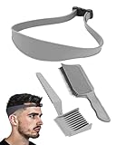 GAJUS Haarschneidekamm übergang Hilfe, Verstellbarer Barber Kamm für Männer, Gebogene Haarschneide Schablone & Friseur Kamm, Professionelle Haarschneide Anleitung für Herren & Salon