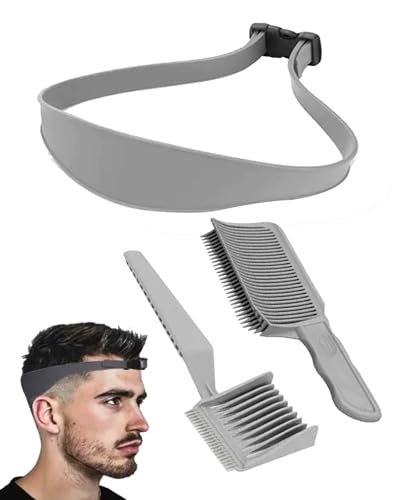 GAJUS Pettine Tagliacapelli Professionale, Pettine di Posizionamento Curvo per Sfumature e Dissolvenza, Ideale per Barbiere e Acconciature da Uomo, Design Portatile per Parrucchieri