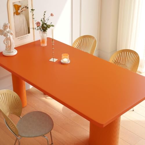 Image of DEEMUS Orange Matte Peel & Stick Self Adhesive Waterproof Sticker for Living Room, Bedroom Office,Almirah, Floor, Tabletop, Wall, Fridge,& Renovation Projects (2 x 25 Feet)