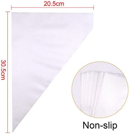 TUPARKA 120 Pcs Disposable Pastry Bags Plastic Icing Piping Bag for Cake Cookies Dessert Cupcakes Decoration