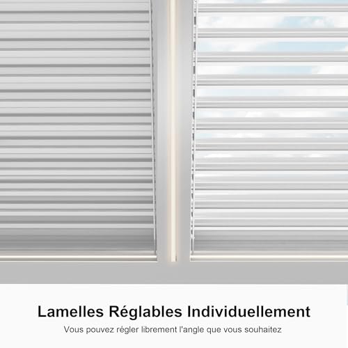 PURPLE LEAF Pergola Bioclimatique Alu 4,24 x 3 m avec Bande LED, Blanc