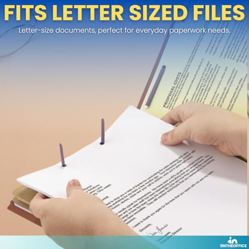 1InTheOffice Classification Folder, Red Pressboard Classification Folders, 1 Divider Letter Size, 2.5 Extension, 20 Pack by 1InTheOffice - Image 5