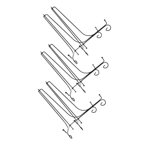Cabilock 3個 装飾皿スタンド プレートを展示するためのプレートスタンド 雑誌用ディスプレイホルダー 写真展示イーゼル 卓上イーゼル プレ