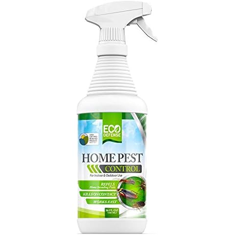 Eco Defense USDA Biobased Pest Control Spray - Ant, Roach, Spider, Bug Killer and Repellent - Natural Indoor & Outdoor Bug Spray - Child & Pet Friendly Cover