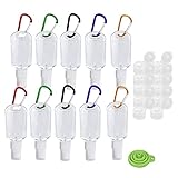 Travel Bottles Keychain,2oz Portable Empty Hand Sanitizer Refillable Plastic Bottles With Christmas...