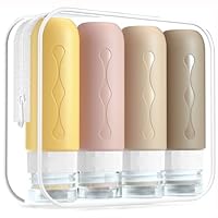 18-teiliges TSA-zugelassenes Reiseflaschen-Set – Auslaufsichere Silikonbehälter Mit Etiketten Für Shampoo, Cremes & Mehr