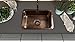 Monarch Abode 21-inch Hand Hammered Pure Copper Milan Dual Mount Drop in Kitchen Sink, Drop in or Undermount Kitchen Sink, Deep Single Rectangular Bowl